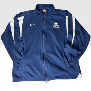 Nike Team Butler Bulldogs Full Zip Track Jacket Blue White Size L Y2K